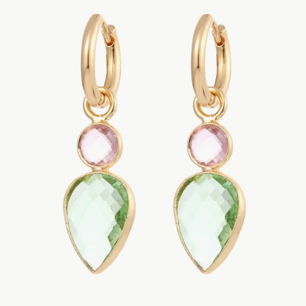 Trendy Inlaid Crystal Geometric Drop Earrings!